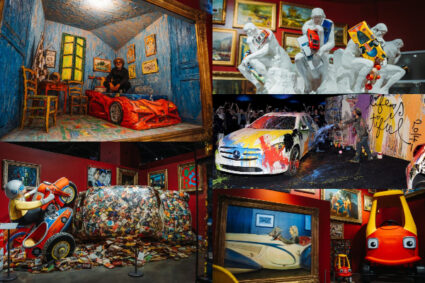 ARTE Y DEPORTE – Mr. Brainwash transforma autos en arte en el Museo Petersen